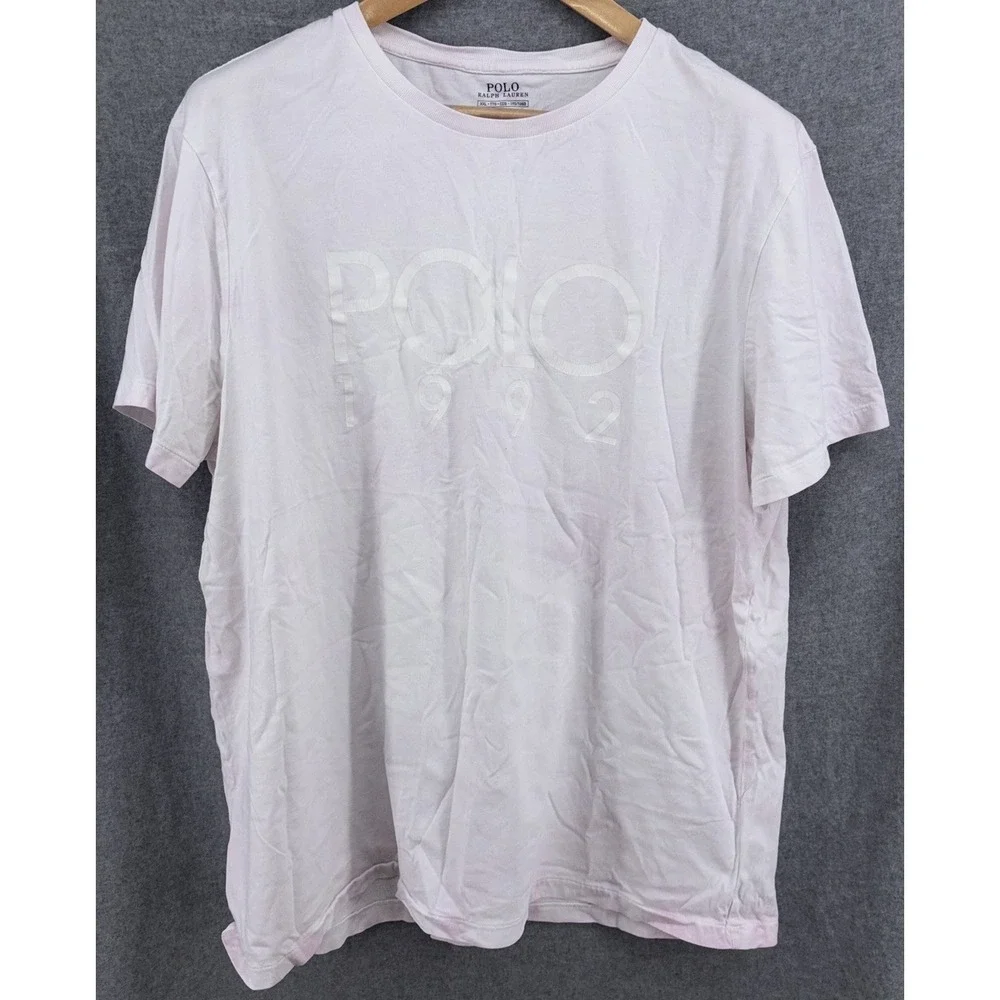 Polo Ralph Lauren XXL 2XL Faded Tie-Dye T-Shirt Polo 1992 Custom Slim Fit Purple